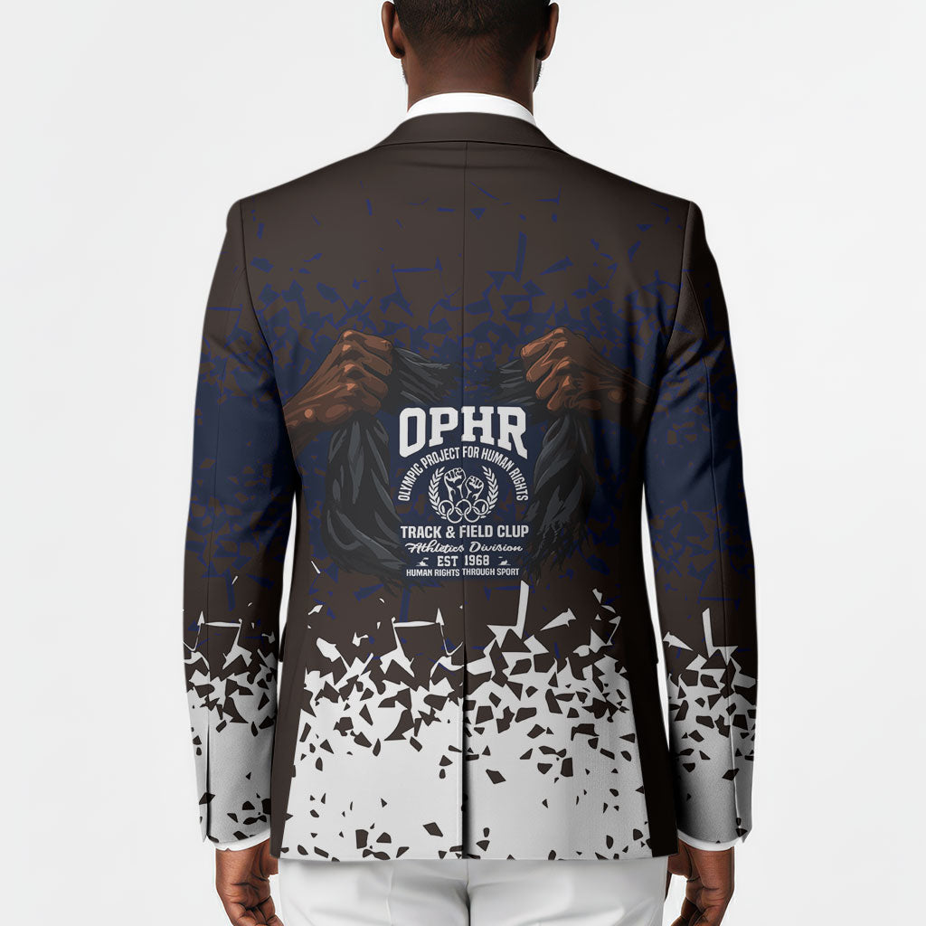 Black Power Salute African Human Rights Blazer Civil Rights Movement OPHR Mexico City 1968 Retro