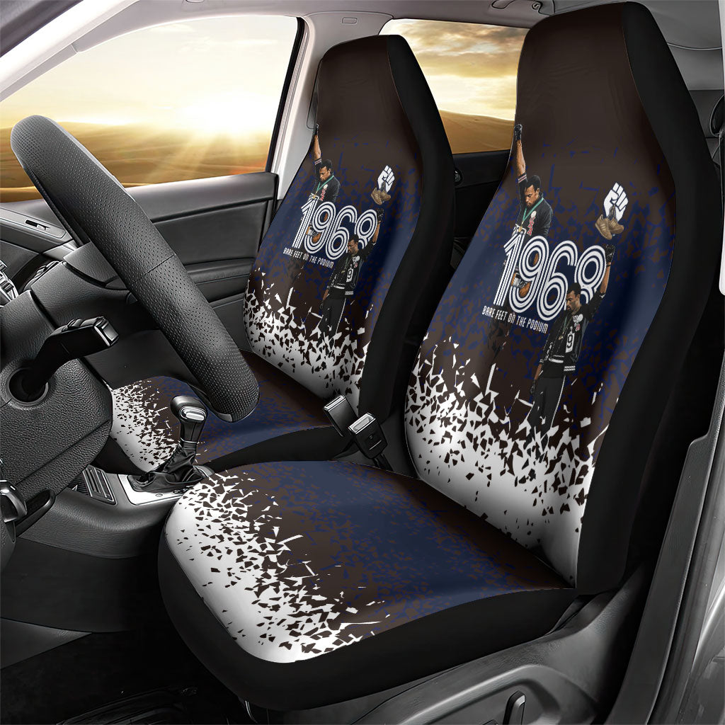 Black Power Salute African Human Rights Car Seat Cover Civil Rights Movement OPHR Mexico City 1968 Retro