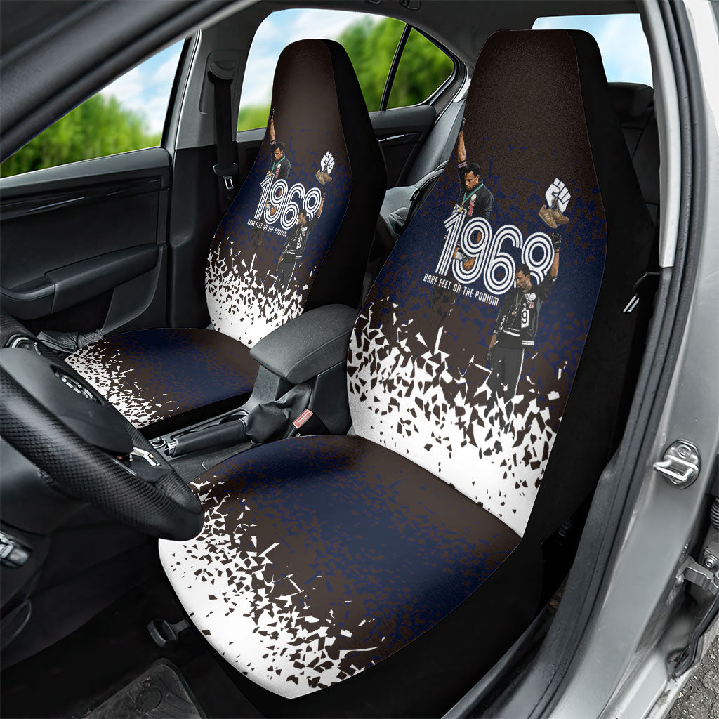 Black Power Salute African Human Rights Car Seat Cover Civil Rights Movement OPHR Mexico City 1968 Retro