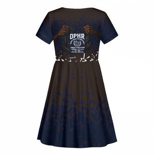Black Power Salute African Human Rights Kid Short Sleeve Dress Civil Rights Movement OPHR Mexico City 1968 Retro