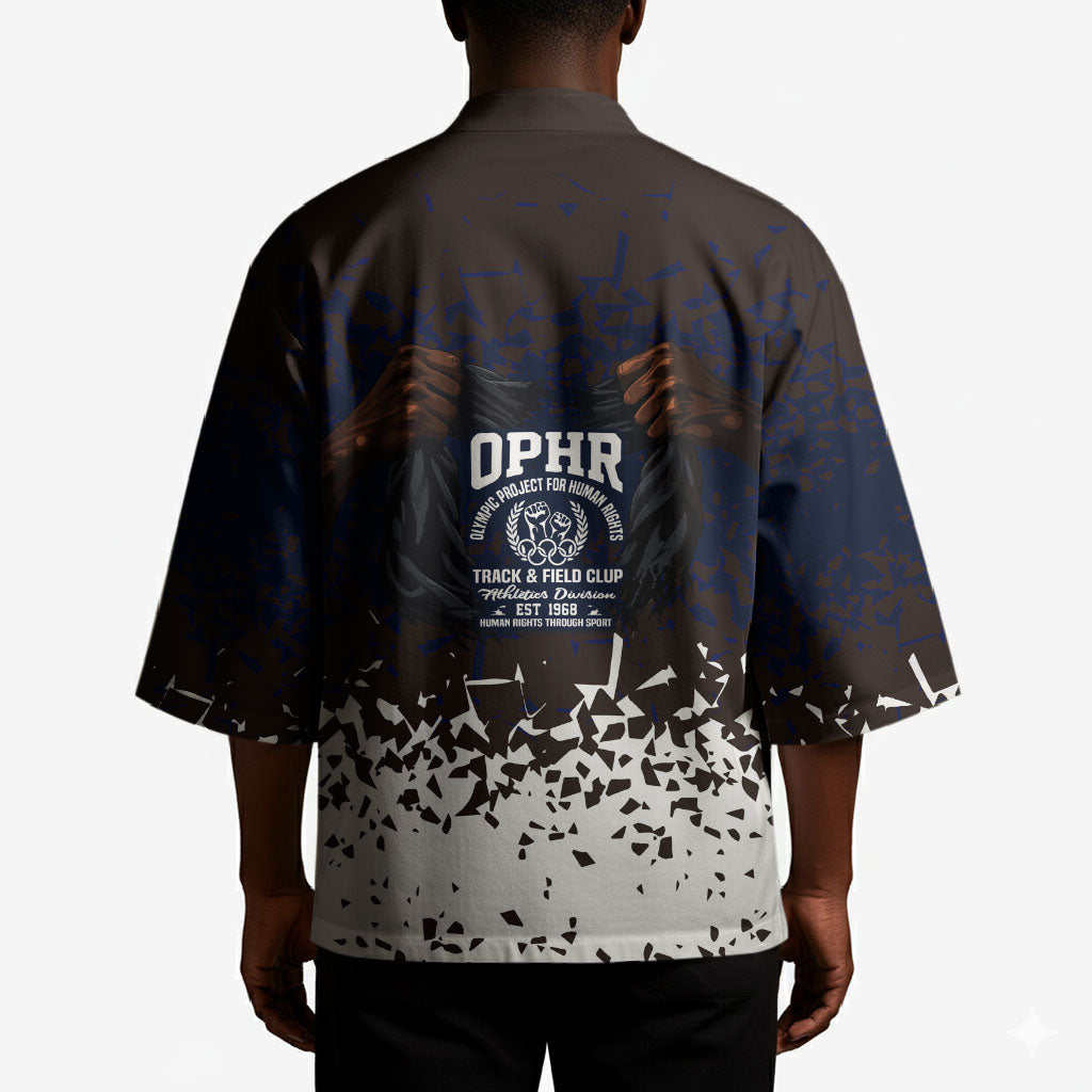 Black Power Salute African Human Rights Kimono Civil Rights Movement OPHR Mexico City 1968 Retro