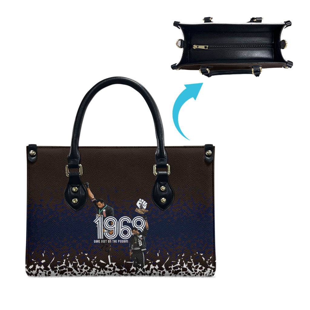 Black Power Salute African Human Rights Leather Bag Civil Rights Movement OPHR Mexico City 1968 Retro