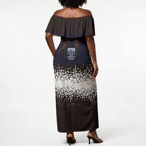 Black Power Salute African Human Rights Off Shoulder Maxi Dress Civil Rights Movement OPHR Mexico City 1968 Retro