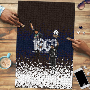Black Power Salute African Human Rights Puzzle Civil Rights Movement OPHR Mexico City 1968 Retro