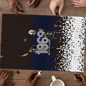 Black Power Salute African Human Rights Puzzle Civil Rights Movement OPHR Mexico City 1968 Retro