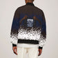Black Power Salute African Human Rights Sleeve Zip Bomber Jacket Civil Rights Movement OPHR Mexico City 1968 Retro