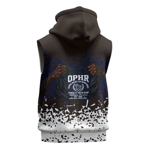Black Power Salute African Human Rights Sleeveless Hoodie Civil Rights Movement OPHR Mexico City 1968 Retro