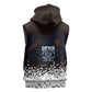 Black Power Salute African Human Rights Sleeveless Zip Hoodie Civil Rights Movement OPHR Mexico City 1968 Retro