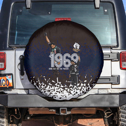 Black Power Salute African Human Rights Spare Tire Cover Civil Rights Movement OPHR Mexico City 1968 Retro