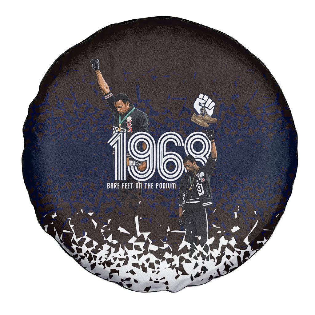Black Power Salute African Human Rights Spare Tire Cover Civil Rights Movement OPHR Mexico City 1968 Retro