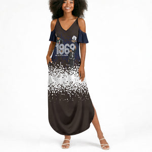 Black Power Salute African Human Rights Summer Maxi Dress Civil Rights Movement OPHR Mexico City 1968 Retro