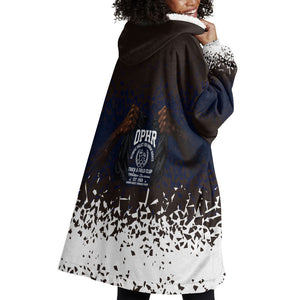 Black Power Salute African Human Rights Wearable Blanket Hoodie Civil Rights Movement OPHR Mexico City 1968 Retro
