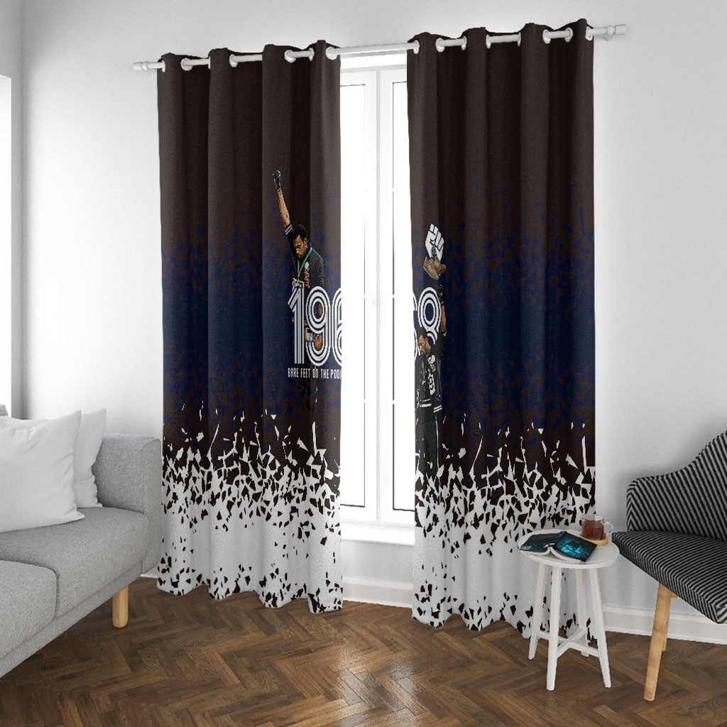 Black Power Salute African Human Rights Window Curtain Civil Rights Movement OPHR Mexico City 1968 Retro
