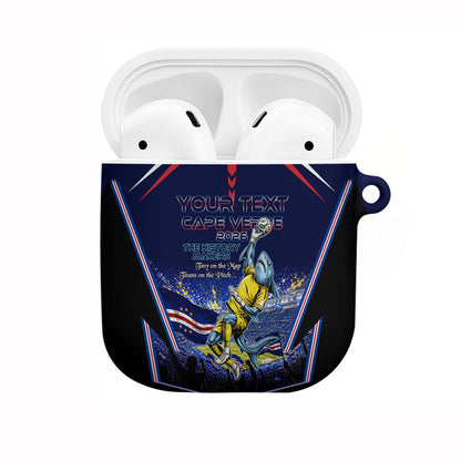 Personalized Cape Verde Blue Sharks AirPods Case African Pride Dynamic Stadium Soccer Graphic Art