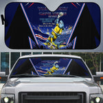 Personalized Cape Verde Blue Sharks Auto Sun Shade African Pride Dynamic Stadium Soccer Graphic Art