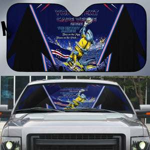 Personalized Cape Verde Blue Sharks Auto Sun Shade African Pride Dynamic Stadium Soccer Graphic Art
