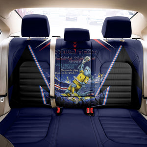 Personalized Cape Verde Blue Sharks Back Car Seat Cover African Pride Dynamic Stadium Soccer Graphic Art