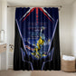 Personalized Cape Verde Blue Sharks Bathroom Set African Pride Dynamic Stadium Soccer Graphic Art
