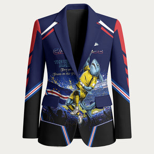 Personalized Cape Verde Blue Sharks Blazer African Pride Dynamic Stadium Soccer Graphic Art