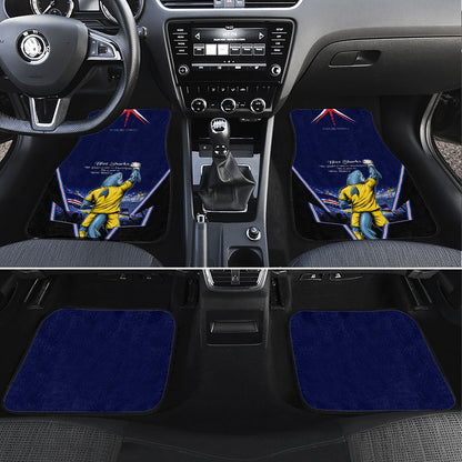 Personalized Cape Verde Blue Sharks Car Mats African Pride Dynamic Stadium Soccer Graphic Art
