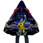 Personalized Cape Verde Blue Sharks Cloak African Pride Dynamic Stadium Soccer Graphic Art