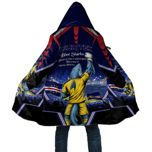 Personalized Cape Verde Blue Sharks Cloak African Pride Dynamic Stadium Soccer Graphic Art