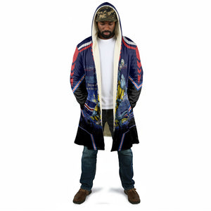 Personalized Cape Verde Blue Sharks Cloak African Pride Dynamic Stadium Soccer Graphic Art