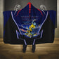 Personalized Cape Verde Blue Sharks Hooded Blanket African Pride Dynamic Stadium Soccer Graphic Art