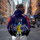 Personalized Cape Verde Blue Sharks Hoodie African Pride Dynamic Stadium Soccer Graphic Art