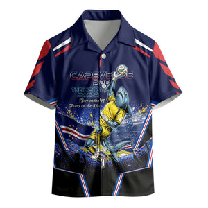 Personalized Cape Verde Blue Sharks Kid Hawaiian Shirt African Pride Dynamic Stadium Soccer Graphic Art