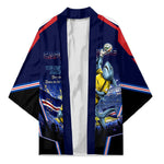 Personalized Cape Verde Blue Sharks Kimono African Pride Dynamic Stadium Soccer Graphic Art