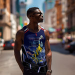 Personalized Cape Verde Blue Sharks Men Tank Top African Pride Dynamic Stadium Soccer Graphic Art