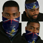 Personalized Cape Verde Blue Sharks Neck Gaiter African Pride Dynamic Stadium Soccer Graphic Art