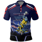Personalized Cape Verde Blue Sharks Polo Shirt African Pride Dynamic Stadium Soccer Graphic Art