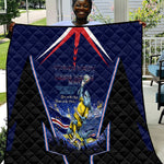 Personalized Cape Verde Blue Sharks Quilt African Pride Dynamic Stadium Soccer Graphic Art