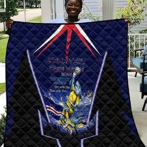 Personalized Cape Verde Blue Sharks Quilt African Pride Dynamic Stadium Soccer Graphic Art