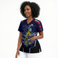 Personalized Cape Verde Blue Sharks Scrub Top African Pride Dynamic Stadium Soccer Graphic Art
