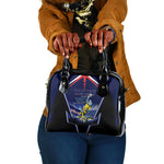 Personalized Cape Verde Blue Sharks Shoulder Handbag African Pride Dynamic Stadium Soccer Graphic Art