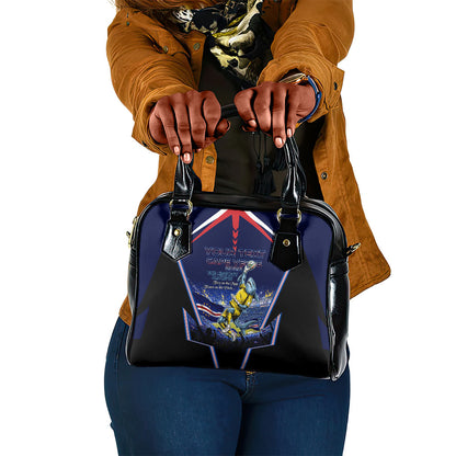 Personalized Cape Verde Blue Sharks Shoulder Handbag African Pride Dynamic Stadium Soccer Graphic Art