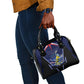 Personalized Cape Verde Blue Sharks Shoulder Handbag African Pride Dynamic Stadium Soccer Graphic Art