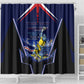 Personalized Cape Verde Blue Sharks Shower Curtain African Pride Dynamic Stadium Soccer Graphic Art