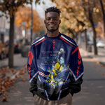 Personalized Cape Verde Blue Sharks Sweatshirt African Pride Dynamic Stadium Soccer Graphic Art