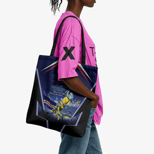 Personalized Cape Verde Blue Sharks Tote Bag African Pride Dynamic Stadium Soccer Graphic Art