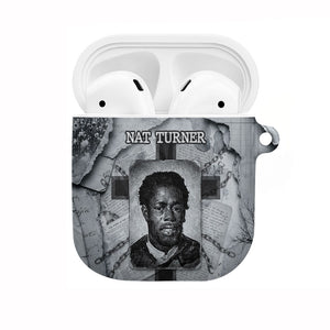Nat Turner AirPods Case Black History Rebellion - Vintage Newspaper