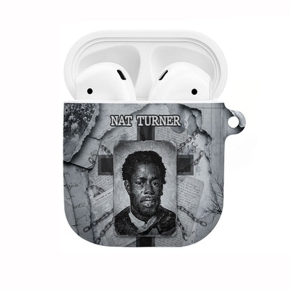 Nat Turner AirPods Case Black History Rebellion - Vintage Newspaper