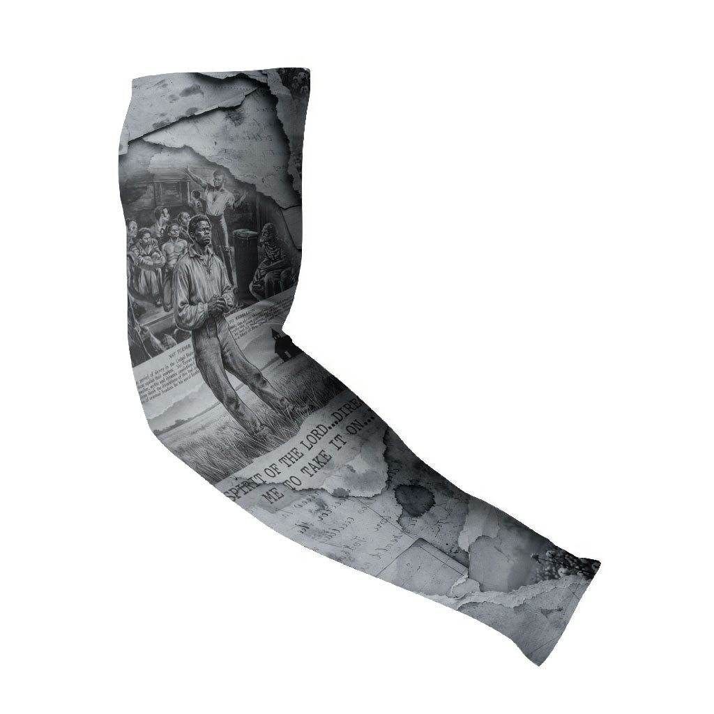 Nat Turner Arm Sleeves Black History Rebellion - Vintage Newspaper