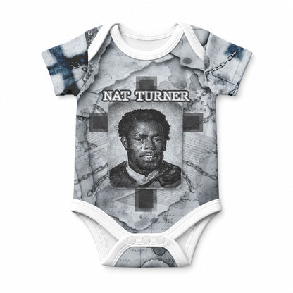 Nat Turner Baby Onesie Black History Rebellion - Vintage Newspaper