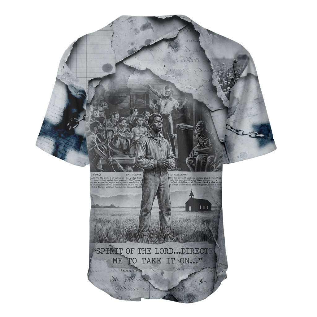 Nat Turner Baseball Jersey Black History Rebellion - Vintage Newspaper