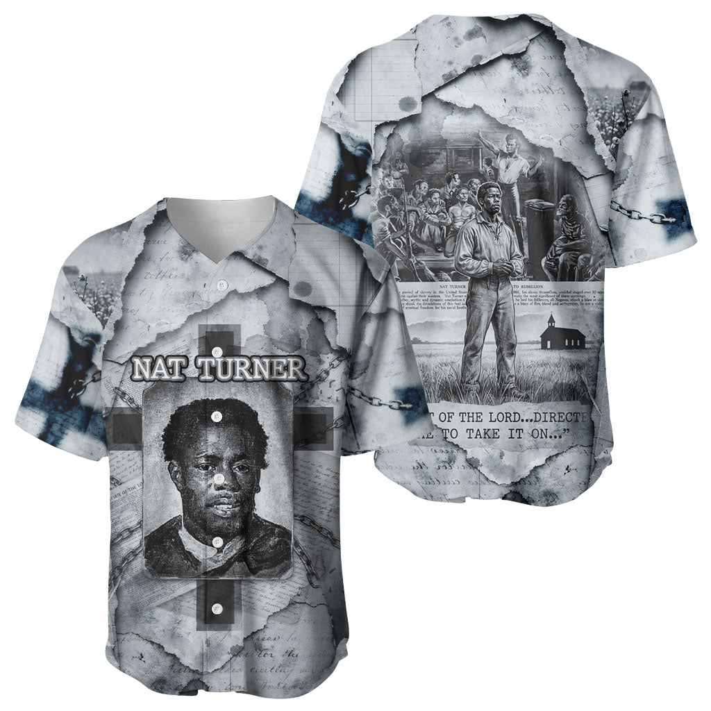 Nat Turner Baseball Jersey Black History Rebellion - Vintage Newspaper