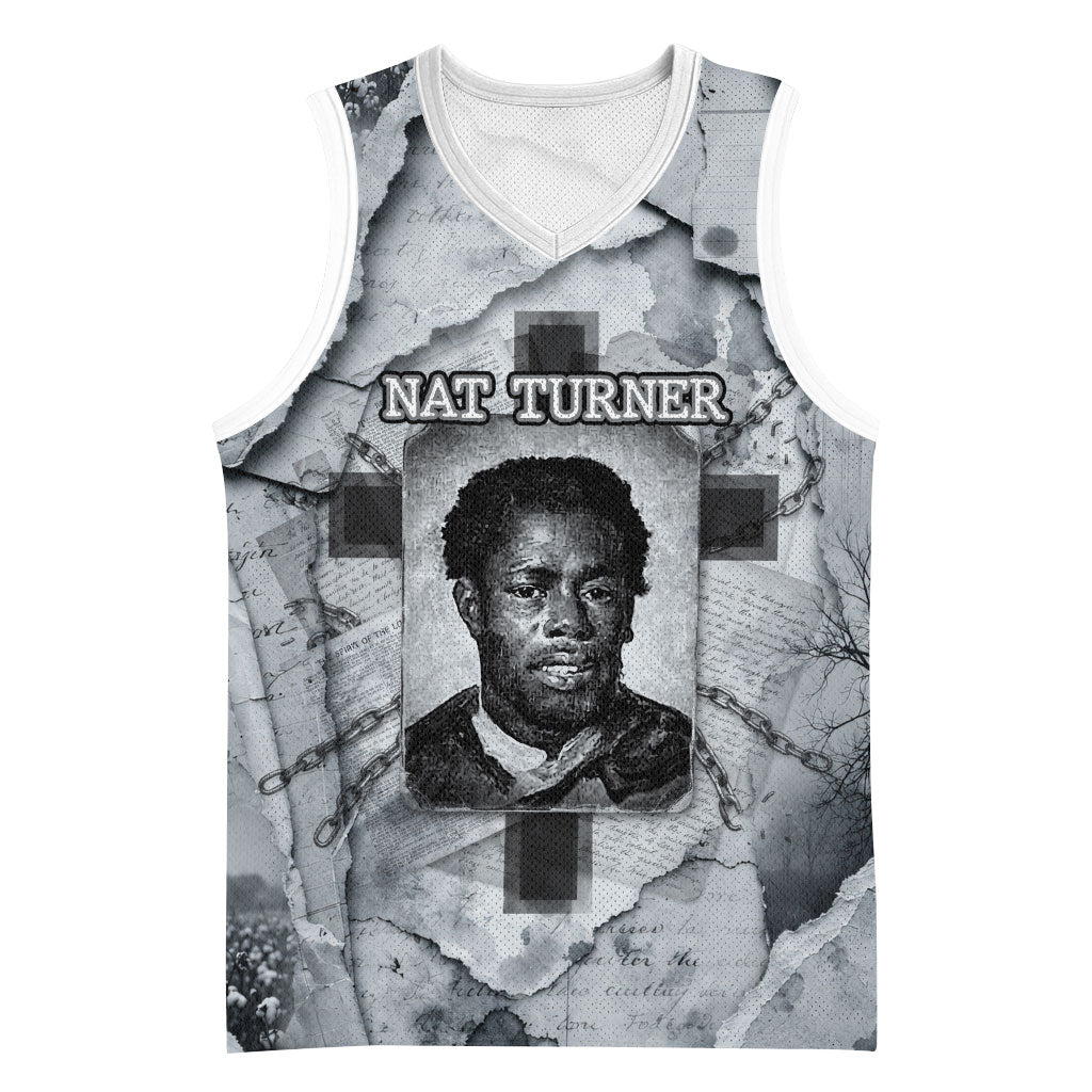 Nat Turner Basketball Jersey Black History Rebellion - Vintage Newspaper